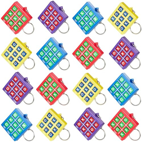Otuuz 16 Tic Tac Toe Schlüsselanhänger für Kinder