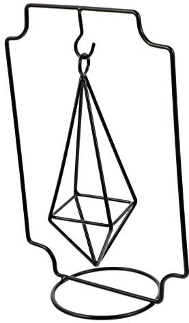 VANZACK Geometrischer Blumenständer Aus Eisen Kleine Pflanze Büroklammern Luftpflanzenhalter Tischständer Luftpflanzen Leben Groß Ausstellungsstand Fotoständer Bilderrahmen Schmiedeeisen
