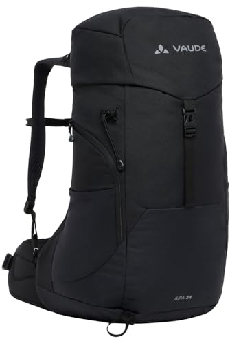 VAUDE Jura 24 - Zaino da trekking 24L, leggero e resistente, con schienale traspirante, scomparto per sistema di idratazione e tasche esterne flessibili, ideale per escursioni diurne