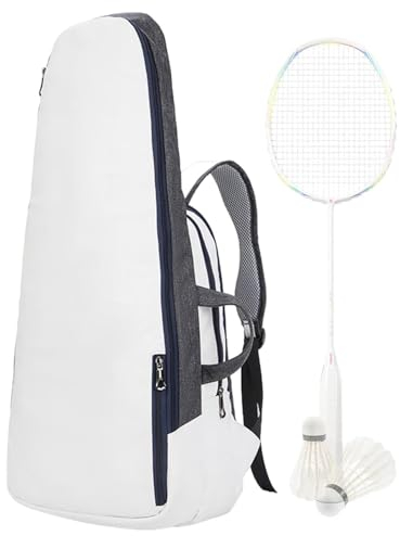 HOUSN Tennisrucksack, Tennisschlägertasche - Tennis-Sporttasche | 50L wasserdichte Tennisschlägertasche, multifunktionaler Tennisrucksack für Herren-Tennissport, bietet Platz für 3 Schläger,Weiß
