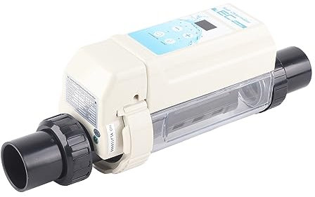 EC20 SPA Générateur de Chlore Électrolyseur Chlorinateur au Sel de Piscine Technologie Avancée Nettoyage Automatique et Alarme Traitement Efficace de L'eau ≤85㎡ Piscines