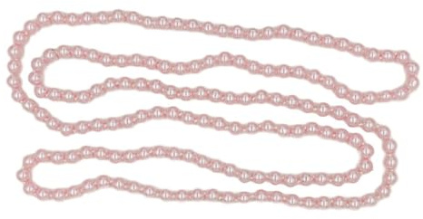 Whakano Perlenkette Damen,Lang Perlenkette 150 cm,1920s Gatsby Kostüm Accessoires,Elegante Perle Halskette,Imitation Perlen Kette,Pullover Kette Halsschmuck,Halsschmuck für Frauen Mädchen,Rosa