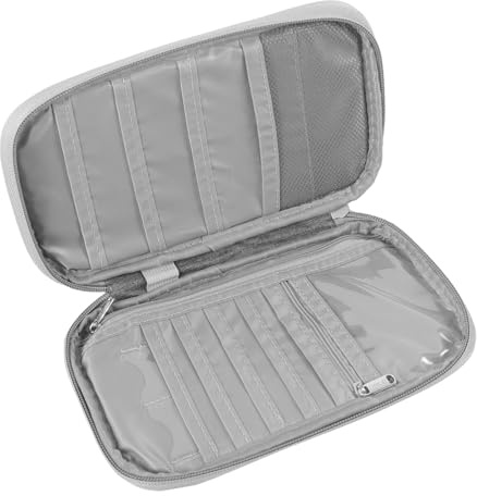 JEWEDECO Reisepasshülle Dokumententasche aus Robustem Material Passhalter für Kreditkarten Personalausweise Tragbarer Reise Organizer für Reisen und Alltag Zufälliger Stil