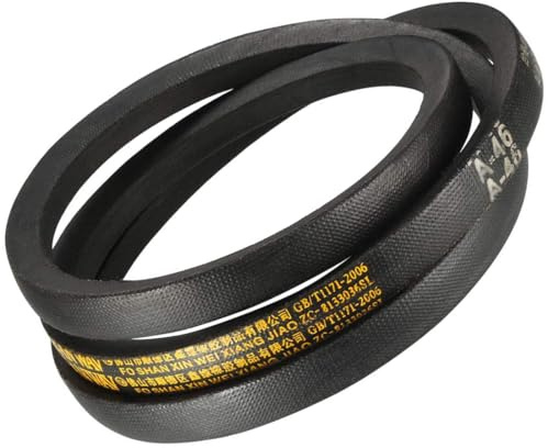 TA-VIGOR A46 Drive V-Belt 46 Inner Length 13mm Width 8mm Thick, Rubber Transmission Belt for Mower, Traction, Industrial Drive Systems
