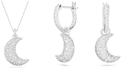 Swarovski Sublima Luna Kollektion, Halskette & Ohrringe
