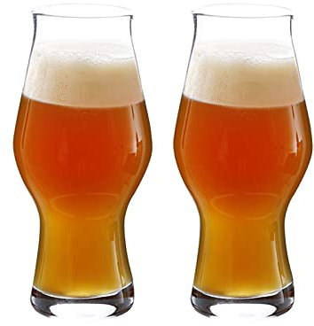 MYXJX vasos de cerveza, Vaso de pinta personalizado, vasos de cerveza, vaso de cerveza artesanal, vaso de cristalería de cerveza de 15 oz, vasos de cerveza clásicos for hombres, juego de 2