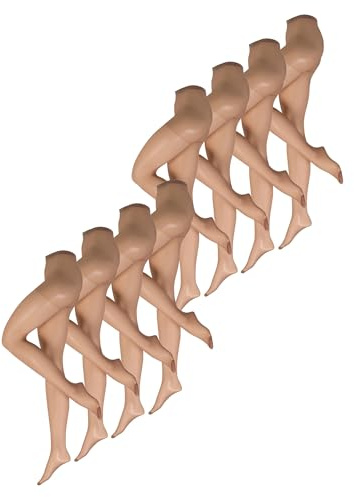 NUR DIE Damen Strumpfhose Supersitz Große Größen 20 DEN 8-Pack - extra weiter Bund, perfekte Passform, seidig matt, figurfreundlich & komfortabel für Curvy Frauen