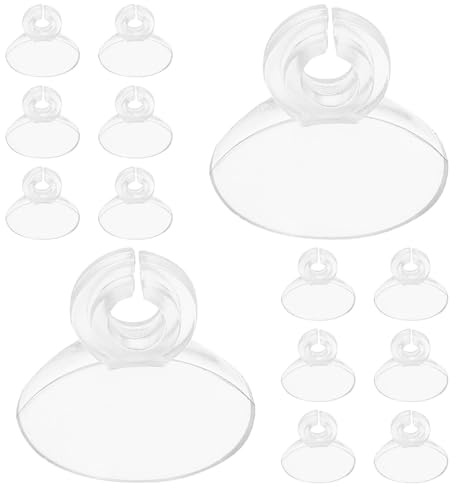 NUOBESTY 40pcs Aquarium Suction Cup Clips for Fish Tank – 6mm Plastic Hose Tube Holder Aquarium Hose Fastener and Water Pipe Clamp for Tubing