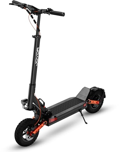 S5 Patinete Eléctrico Adulto Todo Terreno, Neumáticos Neumáticos de 10 Pulgadas, Batería 48V 13Ah Larga Autonomía, Doble Freno de Disco y Patinete Plegable Urbano
