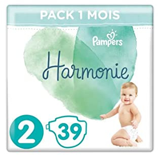 Pampers Harmonie Pack de 39 Couches Taille 2 4-8 kg