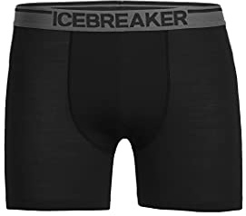 Icebreaker Herren Anatomica Boxershorts - Herren Unterhosen - Merinowolle Unterwäsche - Schwarz, XL