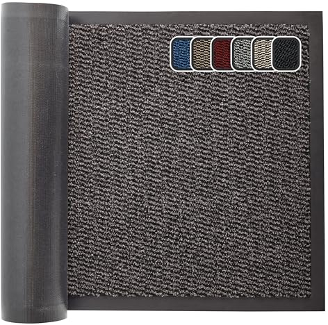 GULLAMBO Door Mats Indoor – Absorbent, Non-Slip Indoor Door Mat for Back & Front Door, Patios- Stylish Low Profile, Rubber Backed Dust & Dirt Trapping Doormat, Barrier Mat & Entrance Rugs