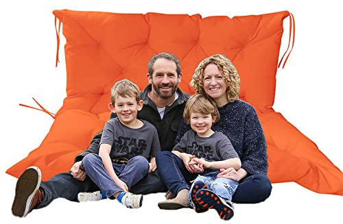 SRHWBF Orange Garden Sitzkissen mit Rückenteil für 2 3-Sitzer Sitzkissen und Rückenkissen Bank Bank Bankauflage (39x39x4in)