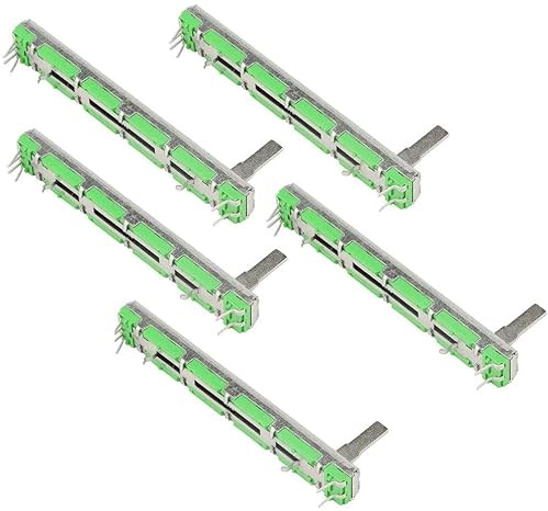 Fasizi 5 potenciómetros deslizantes de 75 mm B103 de 10 K ohmios, doble lineal, 10 K, potenciómetro electrónico