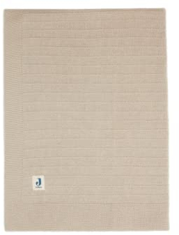 Jollein 516-522-67011 Kinderdecke Strickdecke Pure Knit Nougat (100x150 cm)