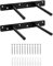 QWORK® 2 Pezzi Supporti Mensole Invisibili – 150 mm - Reggimensola a Scomparsa in Ferro Massiccio - per Mensola in Legno