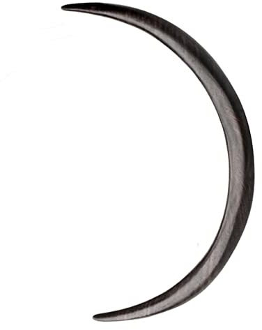 minkissy Fourche à Cheveux Bois Courbée Pour Femmes Accessoire Rétro Pour Chignons Élégante Pince à Cheveux Lune Outil De Coiffure Vintage