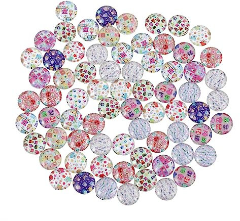 VILLCASE 300stücke Katzenkopf Glas-patches Schmuckzubehör Kreative Halloween-dekorationen Für Schmuckdesign Bastelprojekte Und Mehr