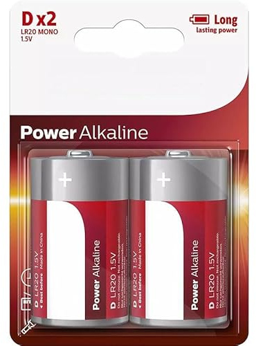 Batterie D/LR20 Alkaline, 2 Stück, für Geräte mit hohem Stromverbrauch