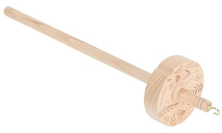 Tonysa Tropfenspindel-Garnspinner, DIY-Tropfenspindel, Spinnrad-Garnspindel Zum Häkeln, Artisan Top Whorl Drop-Spindel für Anfänger, Handgeschnitztes Holzspindel-Werkzeug aus Buche