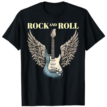 Rock-and-Roll Spruch Klassische E-Gitarre Vintage Motiv T-Shirt