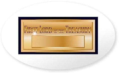 CafePress Ten Downing Street Letter Box Plaque Sticker Sticker (Oval 50 pk)