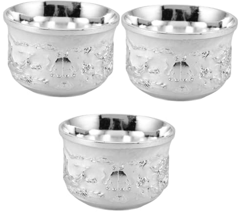 PRETYZOOM 3piezas Tazas De Chinas Retro De Copas para y Diseño Elegante y Decorativo para Celebraciones y