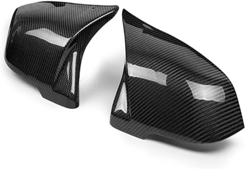 Auto Spiegelkappen für BMW F20 F21 F22 F23 F30 F31 F32 F36 X1 E84 F87 M2 Seitenspiegel Abdeckung Rückspiegel Abdeckkappe Ersetzen Sie die Tuning Zubehör, 1 Pair Carbon Fiber