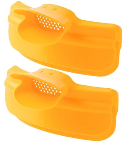 ABOOFAN 2pcs Kitchen Pot Edge Deflector Clip Reusable Silicone Pot Pouring Spout to Prevent Spill for Soup and Cooking Easy to Use