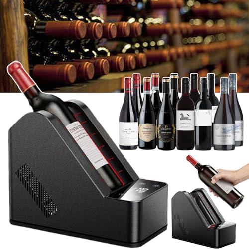 twostronking Weinflaschenkühler Mit 96,0 Mm Durchmesser, Weinkühler Für Flaschen, Halbgeschlossenes Design, Mit LED-Bedienfeld, 1–20°C Einstellbare Temperatur, Geeignet Für Restaurants, Bars