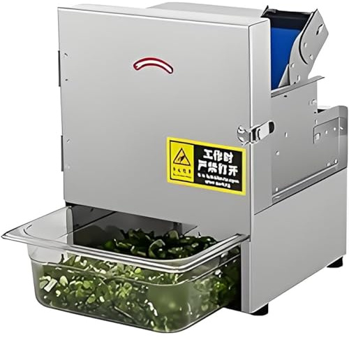 Taglierina elettrica per verdure da 200 W, Affettatrice per scalogno commerciale, Tagliatrice elettrica per porri da 700 giri/min, Regolazione dello spessore di 1,3-35 mm, Uscita massima 150 kg/ora