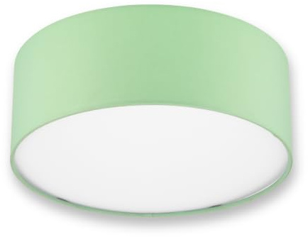 REV Deckenlampe - 30cm, Stoff-Lampenschirm Modern in Pastell, mintgrün | Deckenlampe Wohnzimmer I Stilvoller Leinenstoffschirm | inklusive zwei E27 Fassungen