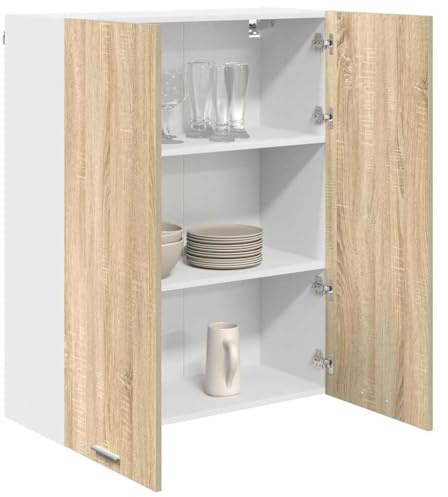 vidaXL Hanging Cabinet Sonoma Oak 80 x 31 x 100 cm Engineered Wood