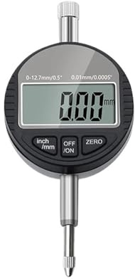 Comparatore Orologio Strumenti di misurazione 0-12,7 mm Indicatore digitale a quadrante Calibri a quadrante Micrometro elettronico Indicatore di orario(Digital 0.01mm)