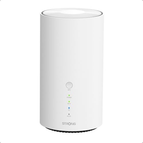STRONG Routeur 5G Wi-FI 7 BE7200 avec Carte Sim, Modem 5G Qualcomm Dragonwing, Wi-FI sans Fibre Jusqu’à 7,2 Gbit/s, Port LAN/WAN 2,5 Gbit/s & Port Téléphonique RJ11, NFC One-Tap, Basculement WAN