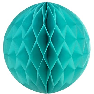 10 Wabenbälle 20cm Set ( türkis 340 ) // Waben Ball Hänge Deko Ballons Laternen Wabenball Dekoration Bälle Pompons Papier Party Hochzeit