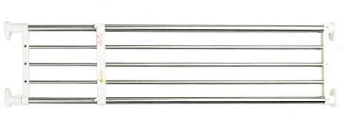 BAOYOUNI Erweiterbar Einlegeböden Schrankregal Einstellbare Lagerregal Kleiderschrank Schrank DIY Organizer Stange Kleiderstangen für Küche Badezimmer Schlafzimmer 119-190,5cm
