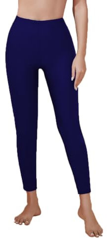 Lovache - Pantaloni lunghi da nuoto da donna, per surf, snorkeling, aderenti, con protezione solare