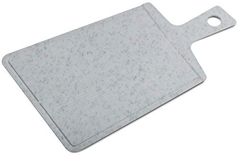 koziol Schneidebrett Snap 2.0, Kunststoff, organic grey, 49.2 x 27.8 x 0.8 cm