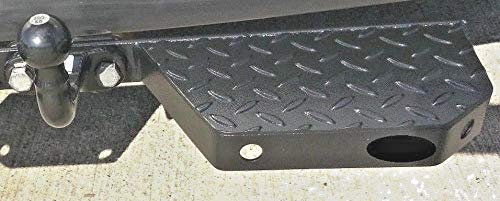 Heavy duty towstep towbar mounted Single rear step van 4x4, Commercial Black (R)