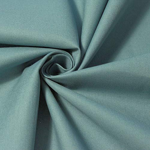 STOFFKONTOR Bio Organic Baumwolle Farbe Tauben-Blau