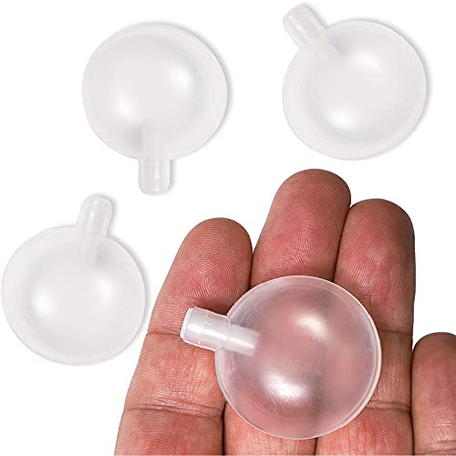 Juvale 100 Pack Replacement Squeakers for Dog Toys, Plush Toys, Noise Makers Repair Inserts, Round, Flat, Clear, 35 mm in Diameter