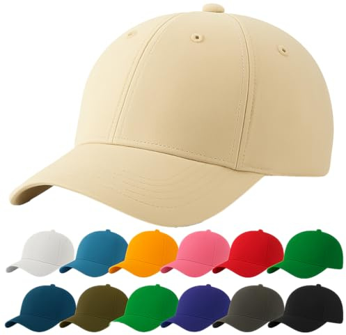 4sold Baseball Cap Baumwolle, Unisex Baseballkappe Herren Damen, Verstellbar Einheitsgröße, Sonnenmütze, Leicht & Atmungsaktiv, Sport Freizeit Outdoor