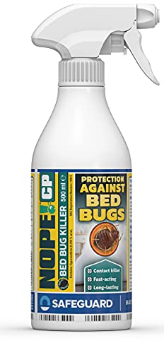 NOPE! CP Bed Bug Killer Spray Treatment (500ml) - Odourless & Non-Staining, Extended Residual Kill up to 3 Months for Mattress, Bed Frames, Carpets, Furniture
