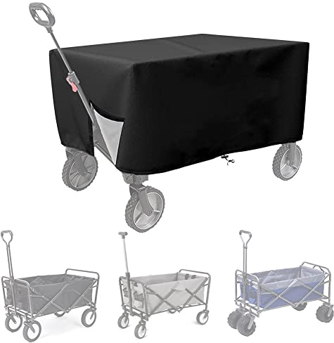 Folding Wagon Cover, Garden Wagon Cover, 38D x 22W x 20H | 600D Heavy-Duty Fabric, Waterproof, Dustproof, UV Resistant
