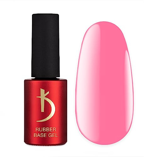 K Professional Rubber Base Gel - Base Coat Pink -7ml- Unterlack - Nagellack - Gel Nägel - Rosa Farben - UV Nagellack