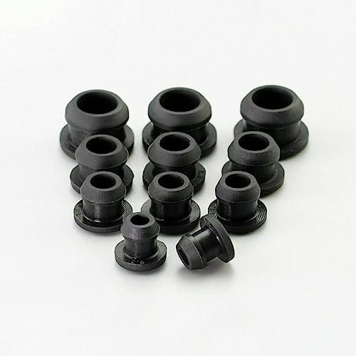Rubber Seal Hole Plugs, Drill Hole Cover Caps, Rubber Seal Hole Plugs,10Pcs * Silicone Rubber Snap-on Hole Plug 2.5mm ~ 50.6mm Caps Seal Stopper Dustproof Hole Plug Temperature Resistance 250°C ~ -40°