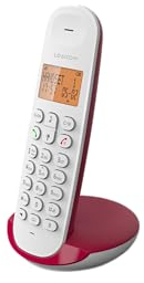 Logicom ILOA 150 Téléphone Fixe sans Fil sans Répondeur - Solo - Téléphones analogiques et dect - Framboise