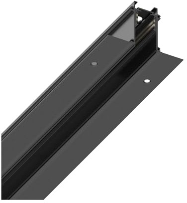 IDEAL LUX Sistema luce binario EGO PROFILE RECESSED TRIM 2000 mm BK, Sistema a rotaia, Illuminazione modulare, Dispositivo su binario, 200x4h5 cm, Nero