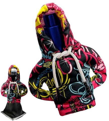 Huehkir Hoodie-Pullover-Auto-Schalthebel-Abdeckung, 17x13cm Schaltknauf Hoodie, Auto Schaltknauf Abdeckung, Hoodie Schaltknauf Hoodie für Schaltknauf, Pulli Hoody für Auto Schaltknauf Schaltknüppel